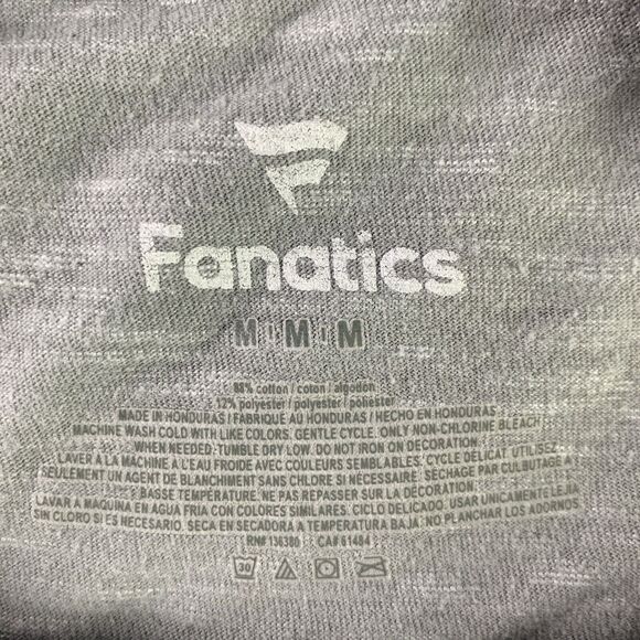 Milwaukee Brewers Shirt Mens Medium Gray Distressed Logo Short Sleeve Fanatics - Picture 7 of 8